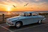 Jaguar 420 (1966-1969) - Opalescent silver blue met. 1:18