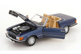 Mercedes 450 SL R107 EU-Version (1985) - blue metallic 1:12