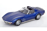 Chevrolet Corvette C3 (1972) - removable roof - blue 1:18