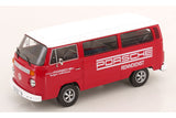 VW Bus T2b Porsche Renndienst Fuchs Felgen (1972) - red 1:18