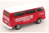 VW Bus T2b Porsche Renndienst Fuchs Felgen (1972) - red 1:18