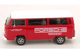 VW Bus T2b Porsche Renndienst Fuchs Felgen (1972) - red 1:18