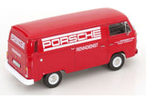 VW Bus T2b (1972) - Kastenwagen Porsche Renndienst - red 1:18
