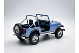 Jeep CJ-7 Laredo (1980) - blue and racing decals 1:18
