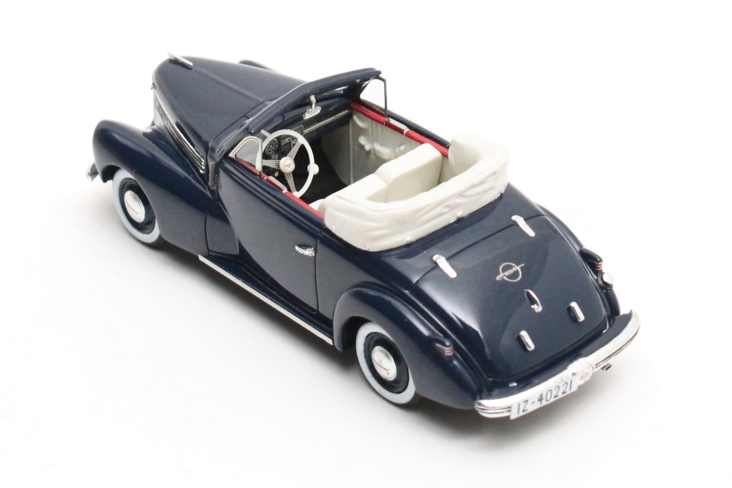 Opel Kapitan Hebmuller Cabrio blue 1:43 – Thomas Langejürgen