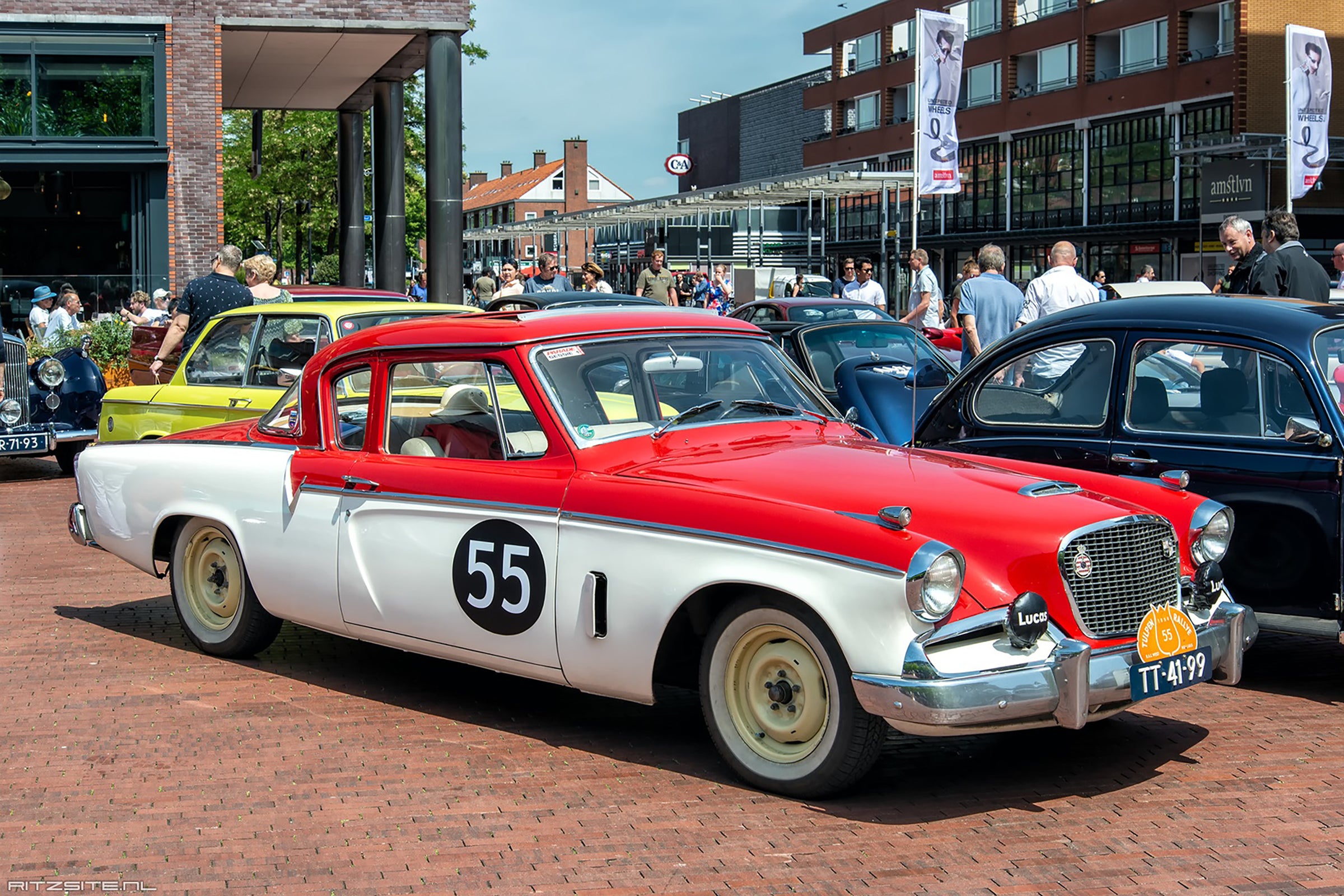 Studebaker Power Hawk 55 Rallye des Tulipes 1956 Nieuwenhuijzen - v.d