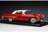 1957 Cadillac Series 62 Convertible (closed roof) - Dakotah red  1:18
