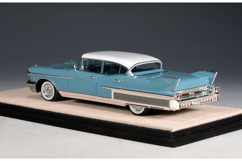 1958 Cadillac Fleetwood Sixty Special - Somerset Blue with Alpine White 1:43