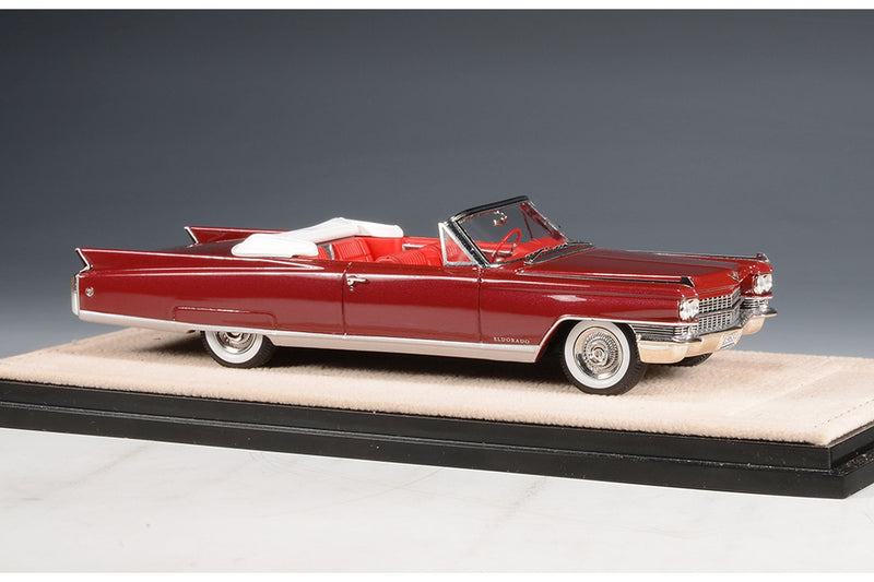 1963 Cadillac Eldorado Biarritz (open roof) - Matador red met. 1:43 (Kopie)
