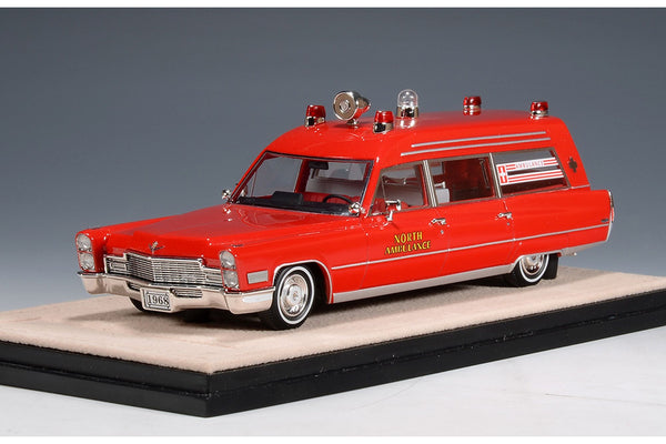 1968 Cadillac Miller-Meteor Ambulance - red  1:43