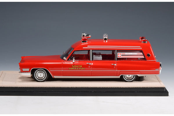 1968 Cadillac Miller-Meteor Ambulance - red  1:43