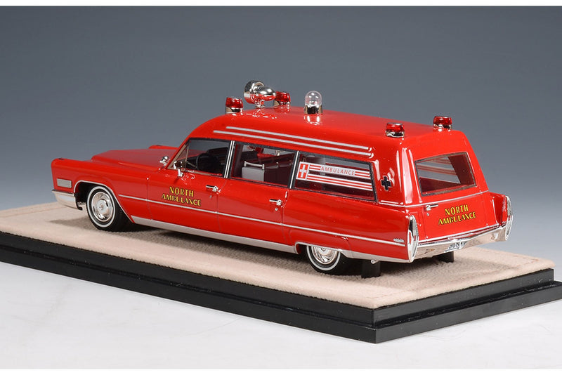 1968 Cadillac Miller-Meteor Ambulance - red  1:43