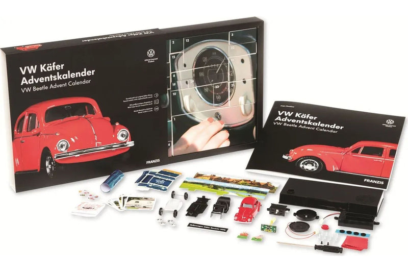 VW Käfer Adventskalender: Volkswagen VW Käfer 1970 - rot 1:43 Franzis