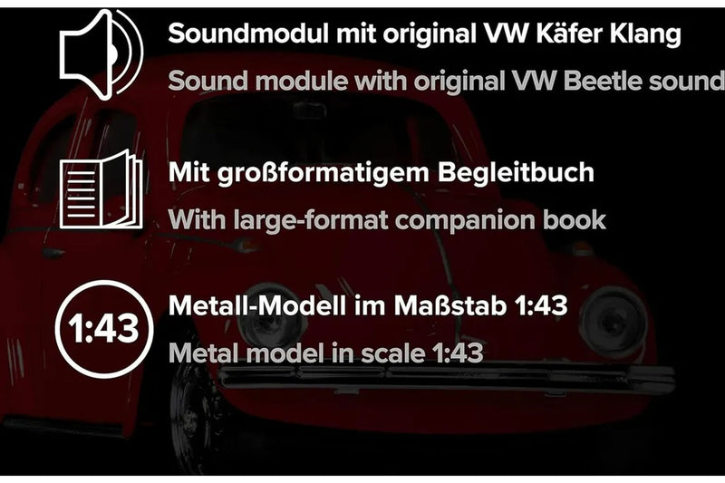VW Käfer Adventskalender: Volkswagen VW Käfer 1970 - rot 1:43 Franzis