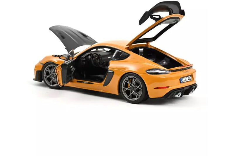 Porsche Cayman GT4 RS w/Weissach 2023 - Bahama Yellow Pack 1:18