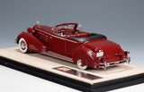 1934 Cadillac 452D V16 Victoria Convertible Coupe (open top)- maroon 1:43