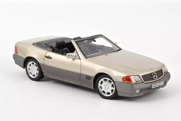 Mercedes-Benz 500 SL 1989 - smoke silver metallic 1:18