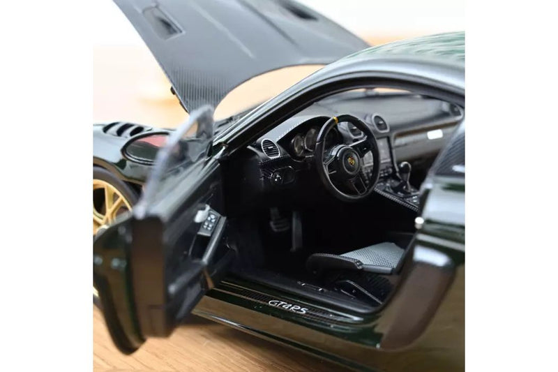 Porsche Cayman GT4 RS w/Weissach Pack 2023 - Brewster Green 1:18
