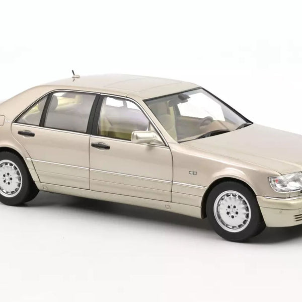 Herpa Mercedes-Benz S-Klasse W140 Modellauto | Maßstab 1:87, Champagner Metallic | Sammlerstück, Kein Spielzeug