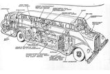 Pickwick Nite Coach 1930 - yellow-black 1:43